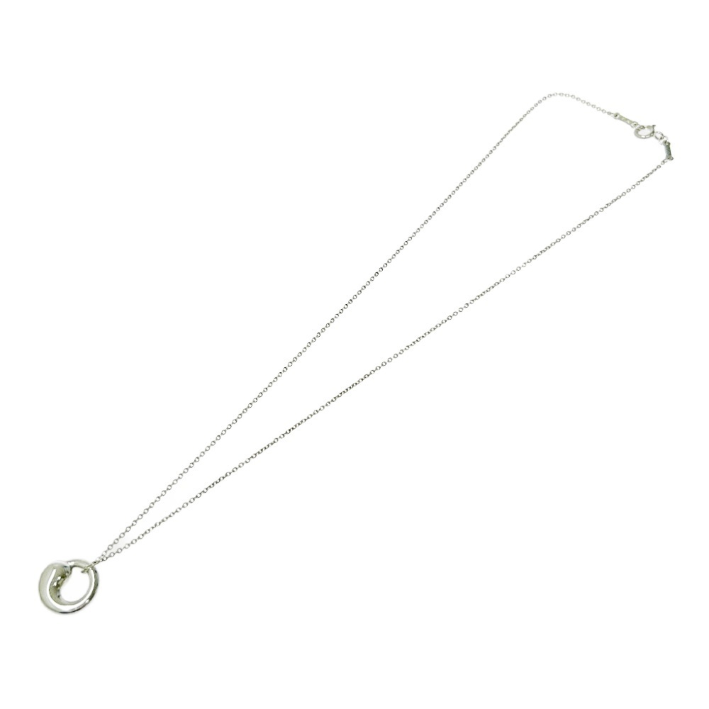 TIFFANY Co Silver Eternal Circle Necklace